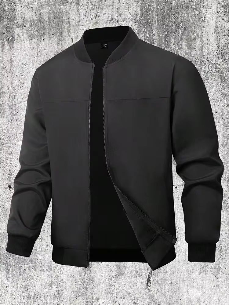 Homme Veste décontractée légère de couleur unie pour homme