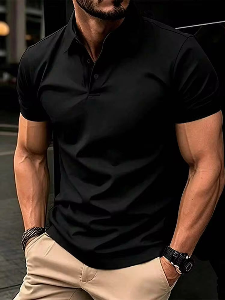 Chemise pour hommes, chemise polo décontractée ample et professionnelle pour hommes
