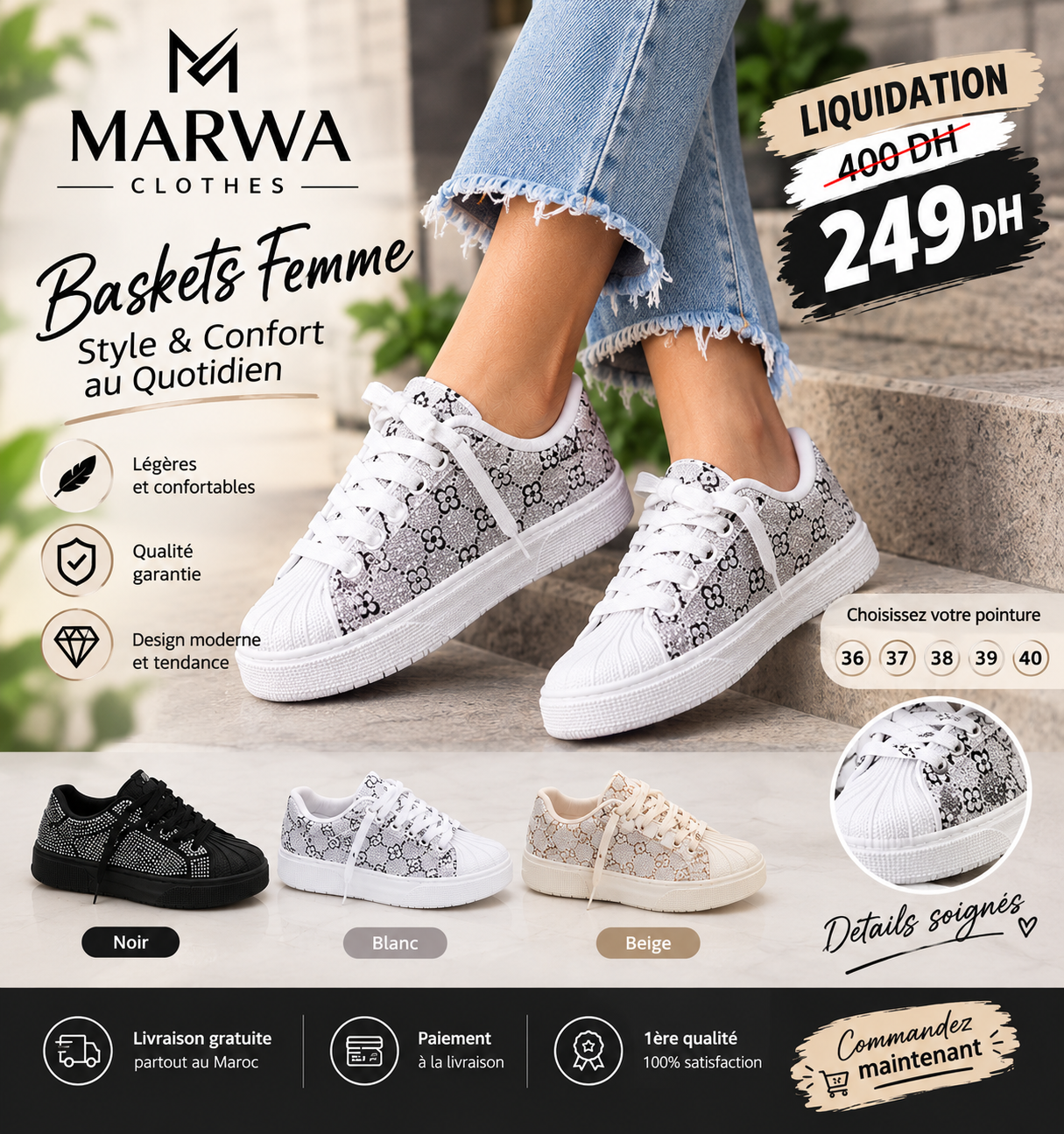 Baskets Femme – Style & Confort au Quotidien